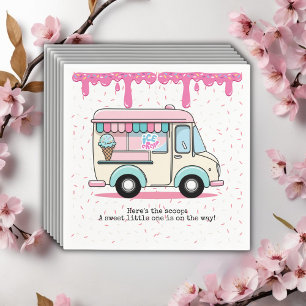 Guardanapo De Papel Chá de fraldas Sprinkles do Caminhão do sorvete