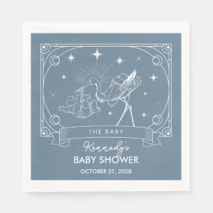 Guardanapo De Papel Chá de fraldas Tarot Azul Napkin