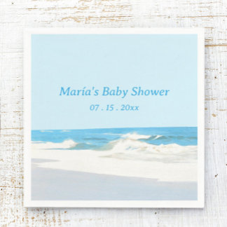 Guardanapo De Papel Chá de fraldas Tema Praia Napkin Ocean Seascape