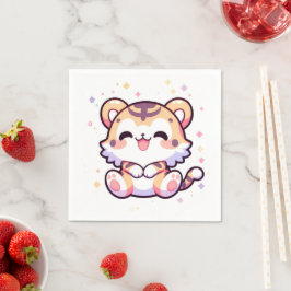 Guardanapo De Papel Chá de fraldas Tigre Simples