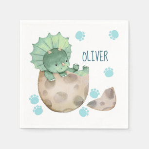 Guardanapo De Papel Chá de fraldas Triceratops Dinossaur Boy