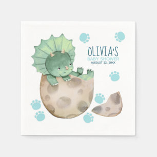 Guardanapo De Papel Chá de fraldas Triceratops Dinossaur Boy