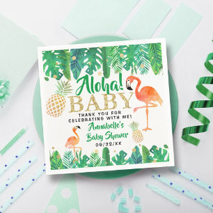 Guardanapo De Papel Chá de fraldas Tropical Summer Beach Luau Boys