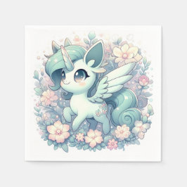 Guardanapo De Papel Chá de fraldas Unicórnio Simples Moderno