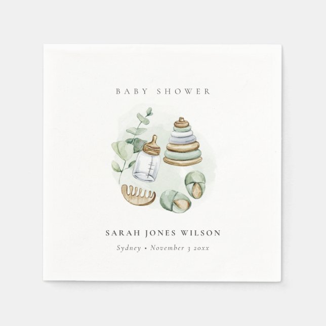 Guardanapo De Papel Chá de fraldas Verde Essencial Folha de Enfermeiro (Frente)