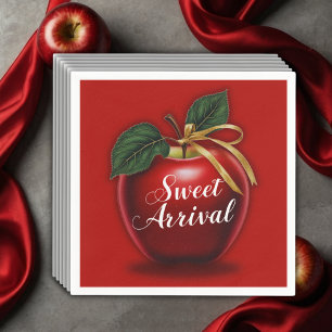 Guardanapo De Papel Chá de fraldas Vermelho da Apple, doce chegada