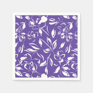 Guardanapo De Papel Chá de fraldas Violeta de Flor Selvagem