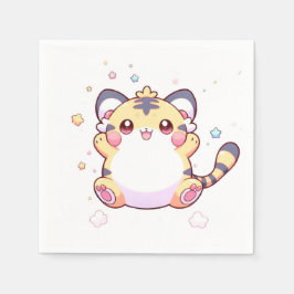 Guardanapo De Papel Chá de fraldas Whimsical Tiger