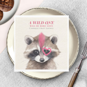 Guardanapo De Papel Chá de fraldas Wild One Mohawk Raccoon