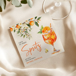 Guardanapo De Papel Chá de Noiva 'Amor à Primeira Spritz' Elegante