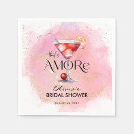 Guardanapo De Papel Chá de Noiva Aquarela Amore