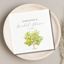 Guardanapo De Papel Chá de Noiva Cítrico de Limão 