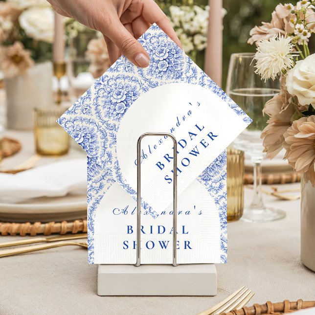 Guardanapo De Papel Chá de Noiva Clássico Francês Toile (Criador carregado)