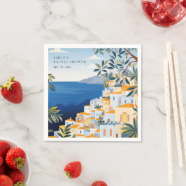 Guardanapo De Papel Chá de Noiva Costa Amalfi Itália