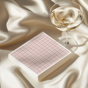Guardanapo De Papel Chá de noiva country rosa xadrez preppy