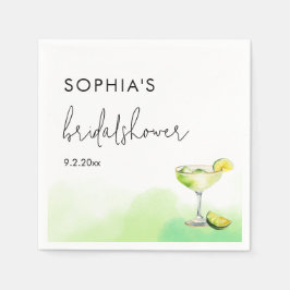 Guardanapo De Papel Chá de Noiva de Tacos de Aquarela & Tequila