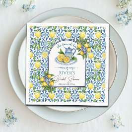 Guardanapo De Papel Chá de Noiva Ela Encontrou Seu Amor