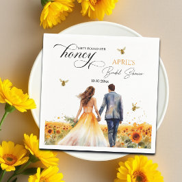 Guardanapo De Papel Chá de Noiva Ela Encontrou Seu Mel  