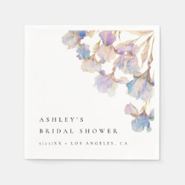 Guardanapo De Papel Chá de Noiva Elegante Íris