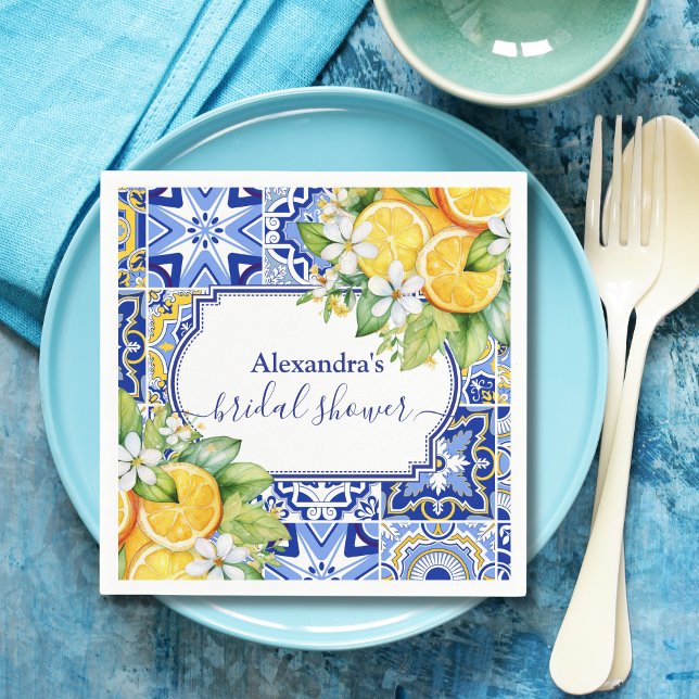 Guardanapo De Papel Chá de Noiva Espreme Limão Principal (Criador carregado)