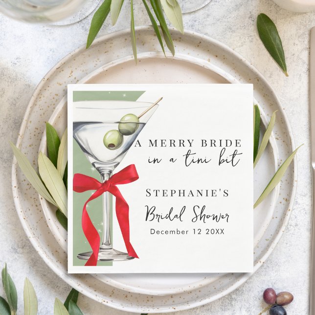 Guardanapo De Papel Chá de Noiva Festa com Laço Vermelho Retrô para Di (Criador carregado)