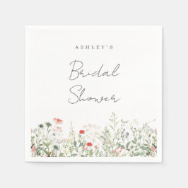 Guardanapo De Papel Chá de Noiva Flor Silvestre