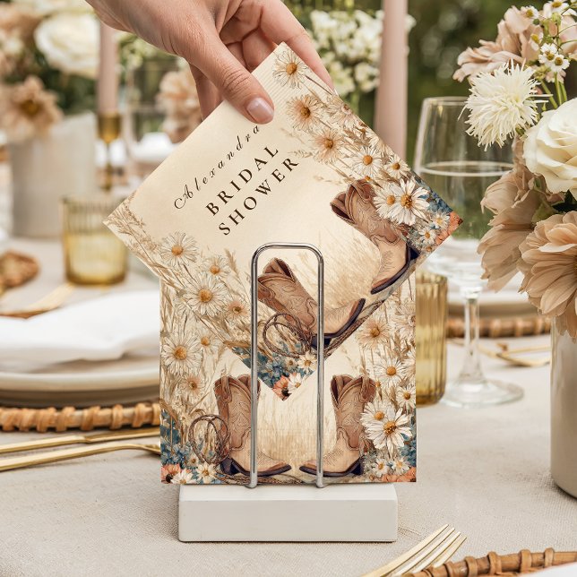 Guardanapo De Papel Chá de Noiva Floral de Campo Outonal (Criador carregado)
