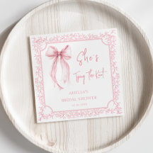 Chá de Noiva Laço Rosa Ela Está Casando