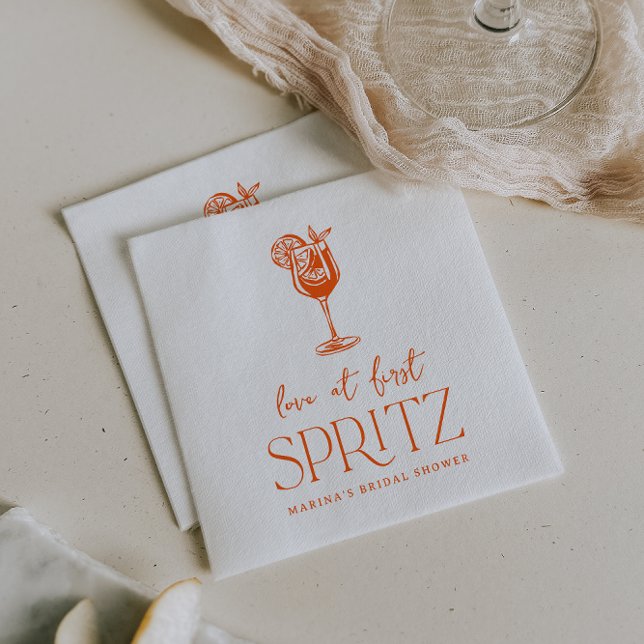 Guardanapo De Papel Chá de Noiva Love at First Spritz (Criador carregado)