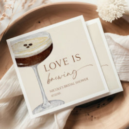 Guardanapo De Papel Chá de Noiva Love Is Brewing Expresso Martini