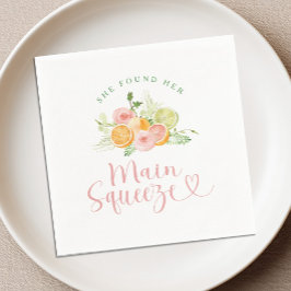 Guardanapo De Papel Chá de Noiva Main Squeeze Cítrico