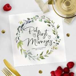 Guardanapo De Papel Chá de Noiva Mas Primeiro Mimosas