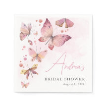 Chá de Noiva Moderno Rosa Ele Me Dá Borboletas no 