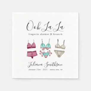Guardanapo De Papel Chá de Noiva Ooh La La Lingerie