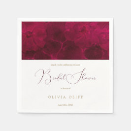 Guardanapo De Papel Chá de Noiva Paixão Borgonha