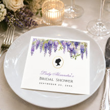 Chá de Noiva Regency Vintage Floral Wisteria