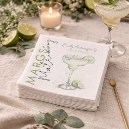 Guardanapo De Papel Chá de Noiva Sofisticado com Margaridas Modernas e