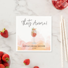 Guardanapo De Papel Chá de Noiva Spritz Watercolor That's Amore