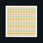 Guardanapo De Papel Chá de Noiva Vintage Geométrico Estrelas Pastel Mo<br><div class="desc">Guardanapos Chá de Noiva Vintage Geométrico Estrelas Pastel Mod</div>