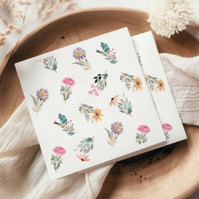 Guardanapo De Papel Chá de Noiva Wildflower Love in Bloom (Criador carregado)