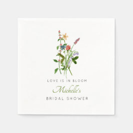 Guardanapo De Papel Chá de Noiva Wildflower Love is in Bloom 