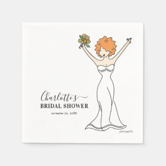 Guardanapo De Papel Chá de panela Avatar Personalizável | Cabelo Curvo