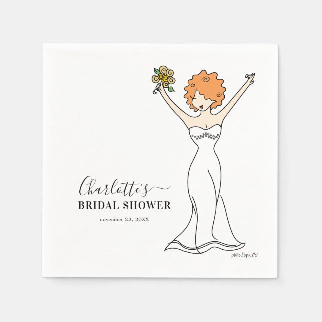 Guardanapo De Papel Chá de panela Avatar Personalizável | Cabelo Curvo (Frente)