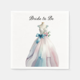 Guardanapo De Papel Chá de panela Casamento Noiva de Vestido