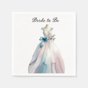 Guardanapo De Papel Chá de panela Casamento Noiva de Vestido