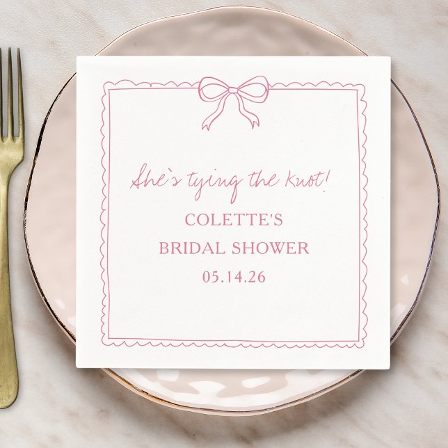 Guardanapo De Papel Chá de panela Chic Desenhado à Mão do Arco do casa (Criador carregado)