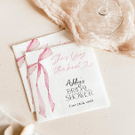Guardanapo De Papel Chá de panela cor-de-rosa, ela é Casando<br><div class="desc">Este Chá de panela cor-de-rosa Napkins apresenta um elegante arco cor-de-rosa para decorar seu chá de panela rosa pincelado ou brunch. Estes guardanapos são um belo toque para o seu chá de panela com o nosso Arco Rosa Esbranquiçado O Chá de panela do Casando. Estes guardanapos não só acrescentam um...</div>