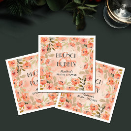 Guardanapo De Papel Chá de panela das Flores de Laranja de Brunch e Bo