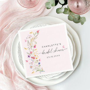 Guardanapo De Papel Chá de panela de Aquarela Cor-de-Rosa Esbranquiçad