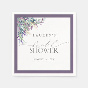 Guardanapo De Papel Chá de panela de Aquarela Floral de Lavanda Elegan